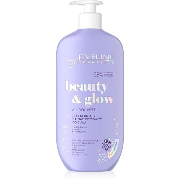 Eveline, Beauty Glow, balsam do ciała odżywczy, 350 ml