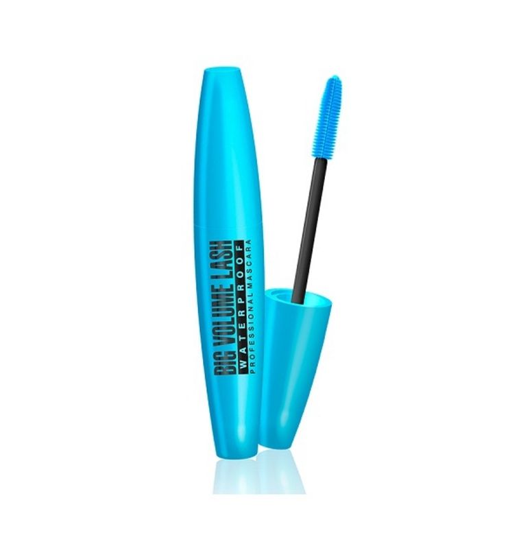 Eveline, Big Volume, wodoodporny tusz do rzęs, Deep Black, 9 ml