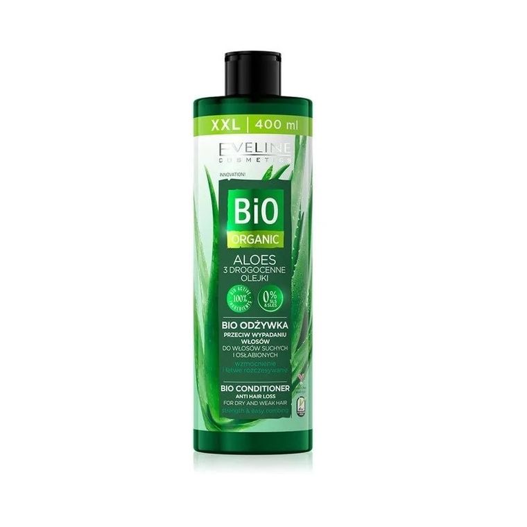 Eveline, Bio Organic, Aloes, bio odżywka przeciw wypadaniu, włosy suche i osłabione, 400 ml