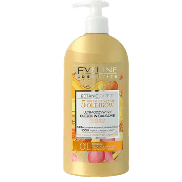 Eveline, Botanic Expert, ultraodżywczy olejek w balsamie do skóry suchej, 350 ml