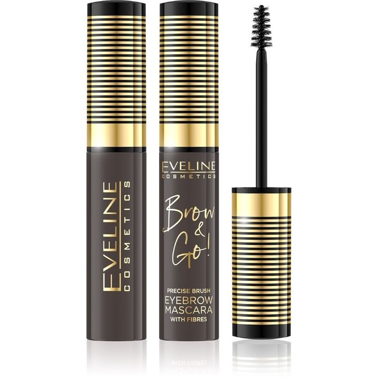 Eveline, Brow & Go, tusz do stylizacji brwi, nr 02 Dark, 6 ml