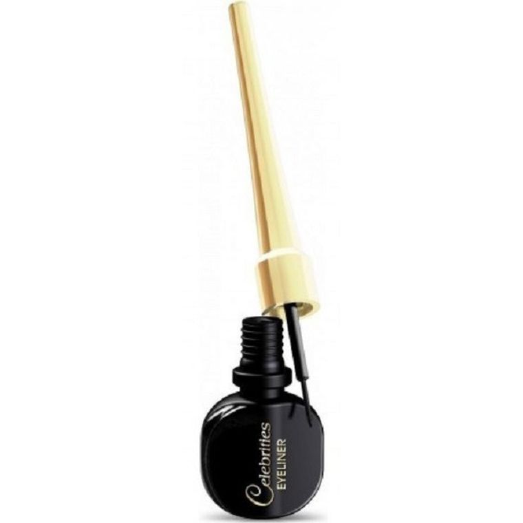 Eveline, Celebrities, liner w pędzelku, Black, 4 ml