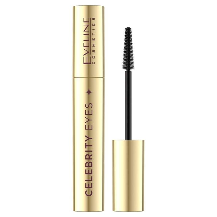 Eveline Cosmetics, Celebrity Eyes, wydłużająco-pogrubiający tusz do rzęs, 7 ml