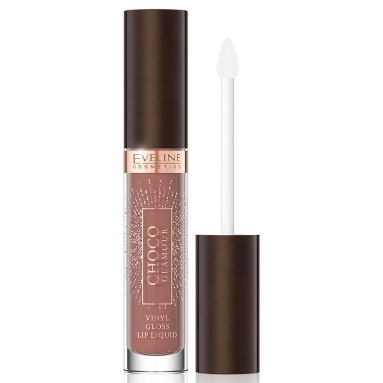 Eveline Cosmetics, Choco Glamour, pomadka w płynie z efektem glossy lips, 01, 4.5 ml