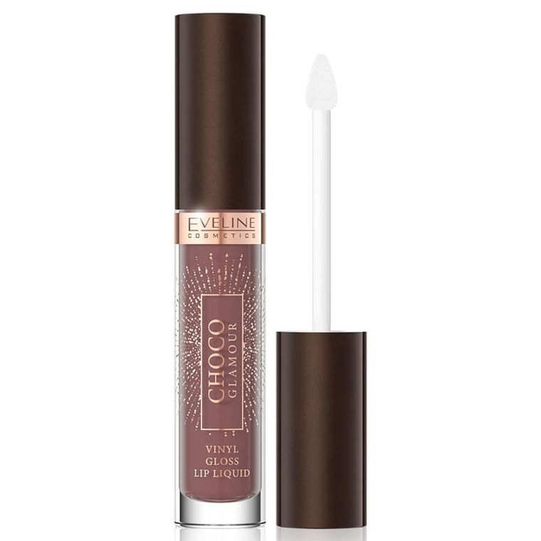Eveline Cosmetics, Choco Glamour, pomadka w płynie z efektem glossy lips, 02, 4.5 ml
