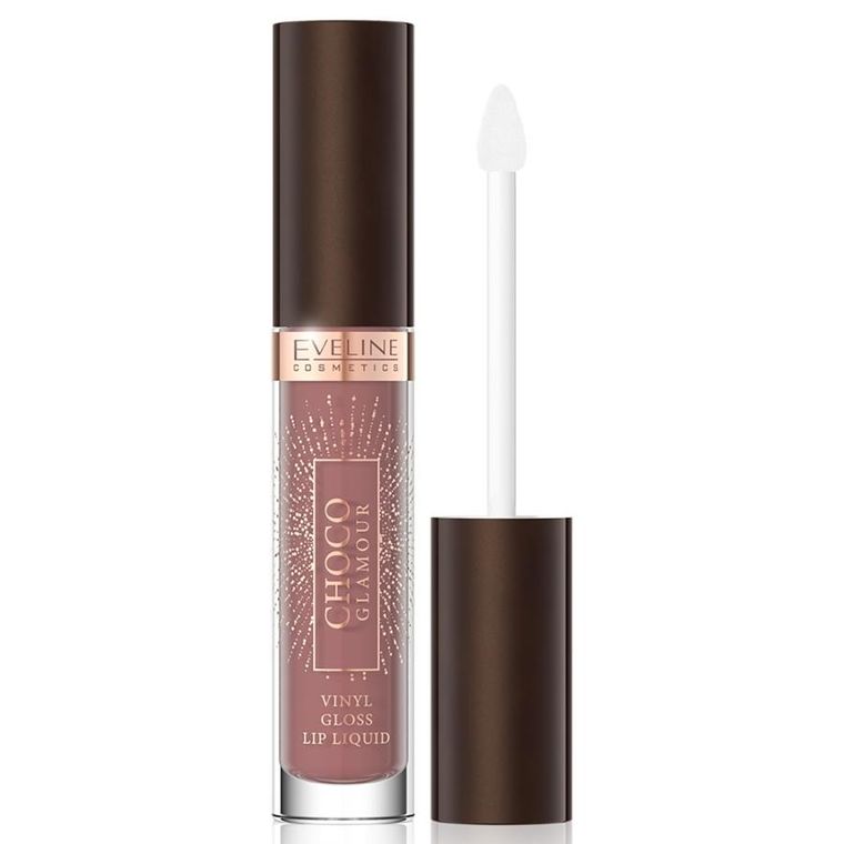 Eveline Cosmetics, Choco Glamour, pomadka w płynie z efektem glossy lips, 03, 4.5 ml