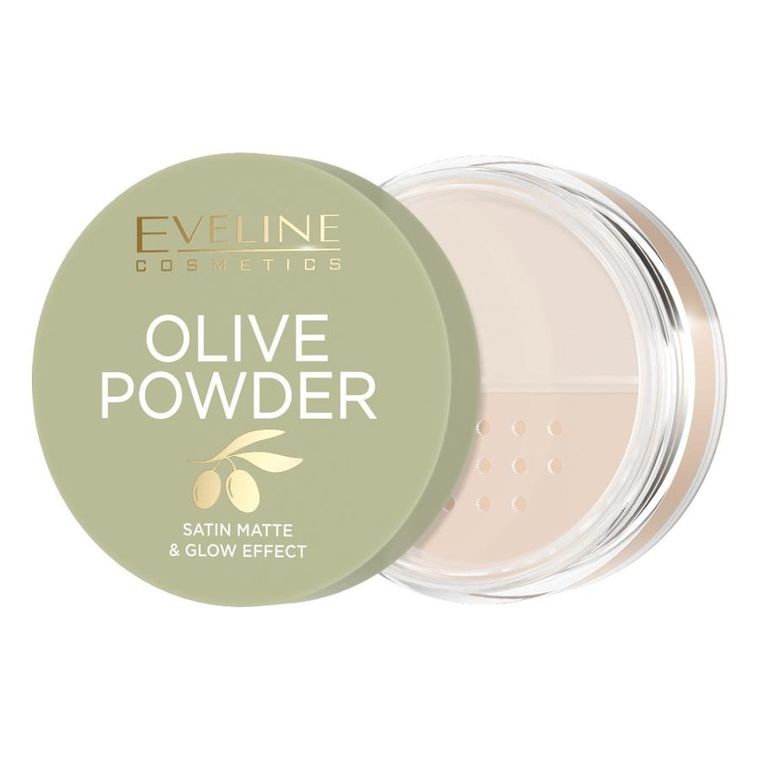 Eveline Cosmetics, Olive Powder, puder sypki z ekstraktem z liści i nasion oliwki, 8g