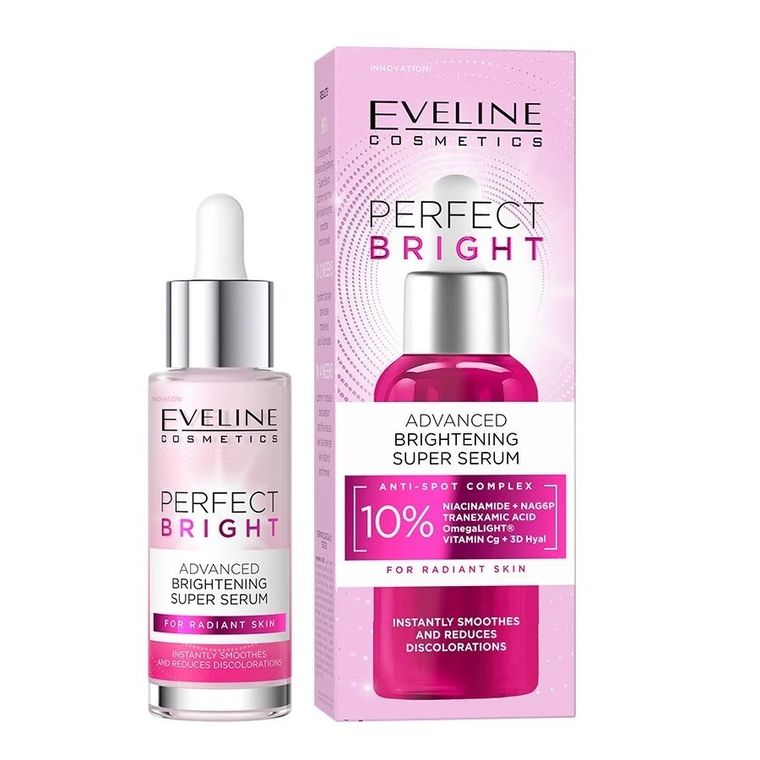 Eveline Cosmetics, Perfect Bright, zaawansowane super serum rozjaśniające, 30 ml