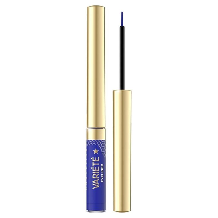 Eveline Cosmetics, Variete Liner, kolorowy eyeliner w kałamarzu, 07 Electric Blue, 2,8 ml
