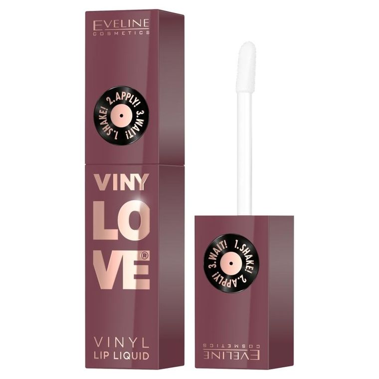Eveline Cosmetics, VinyLove, długotrwała pomadka płynna z efektem winylowym, 08 Honey, 4 ml