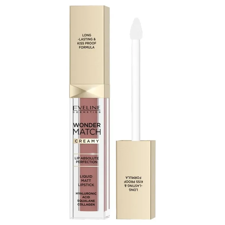 Eveline Cosmetics, Wonder Match, matowa pomadka w płynie, 09 Dream Nude, 6.8 ml