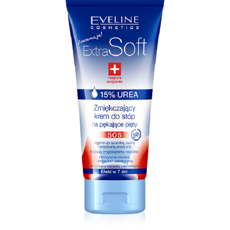 Eveline, Extra Soft SOS, zmiękczający krem do stóp na pękające pięty, 100 ml
