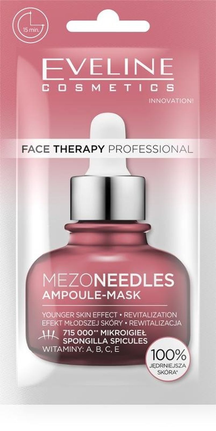 Eveline, Face Therapy Professional, maska-ampułka regenerująca mezoneedles, 8 ml