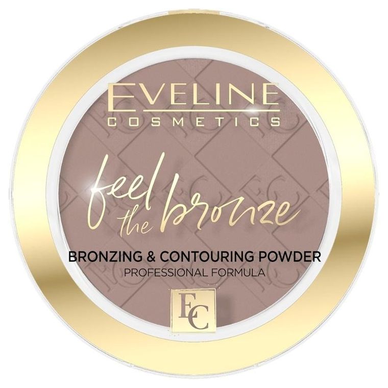 Eveline, Feel the bronze, puder brązująco-konturujący, nr 01 milky way, 4g