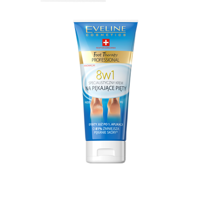 Eveline, Foot Therapy, specjalistyczny krem na pękające pięty 8w1, 100 ml