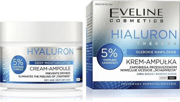 Eveline, Hialuron Therapy, krem, ampułka, 50 ml
