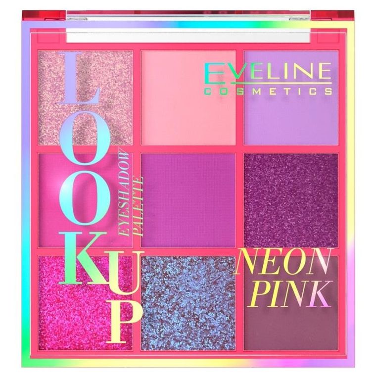 Eveline, Look up, paletka cieni do powiek, neon pink