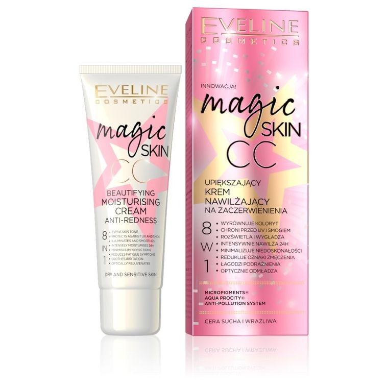 Eveline, Magic Skin CC, krem nawilżający, 8w1