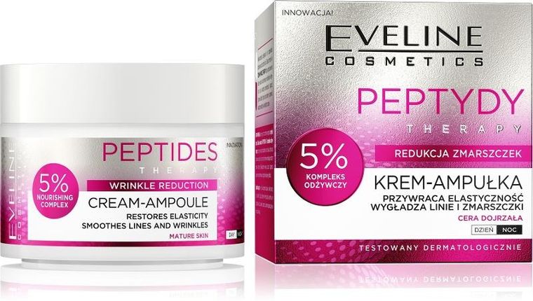 Eveline, Peptydy Therapy, krem, ampułka, 50 ml