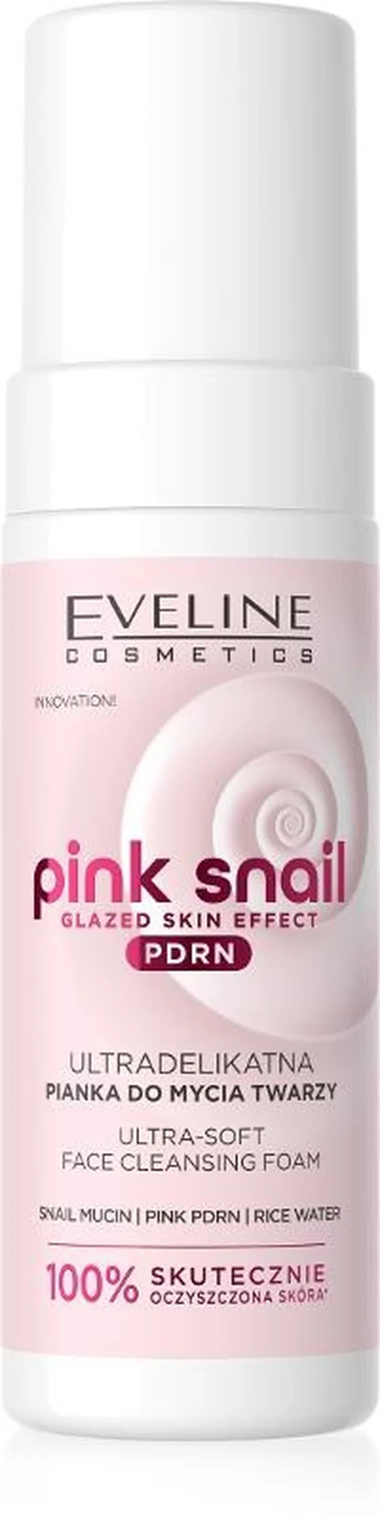 Eveline, Pink Snail, ultradelikatna pianka do mycia twarzy, 150 ml
