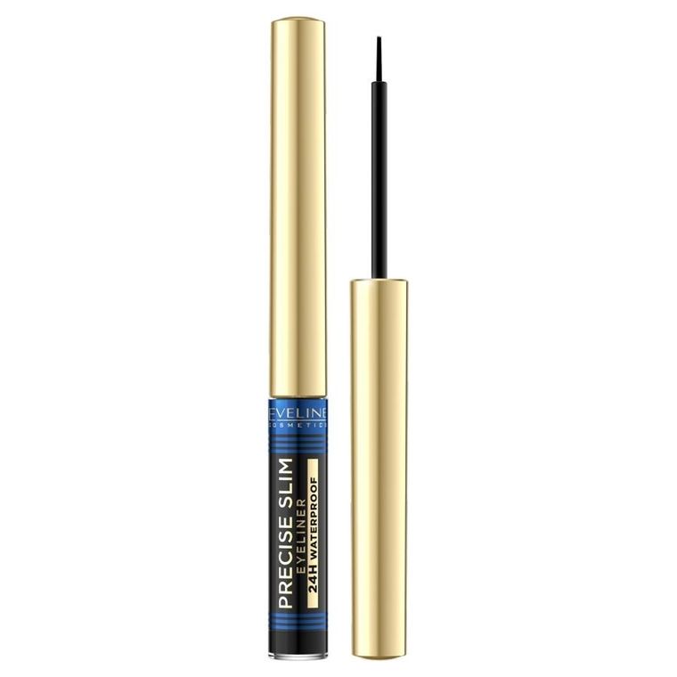Eveline, Precise Slim Eyeliner, wodoodporny eyeliner do oczu, 2.8 ml