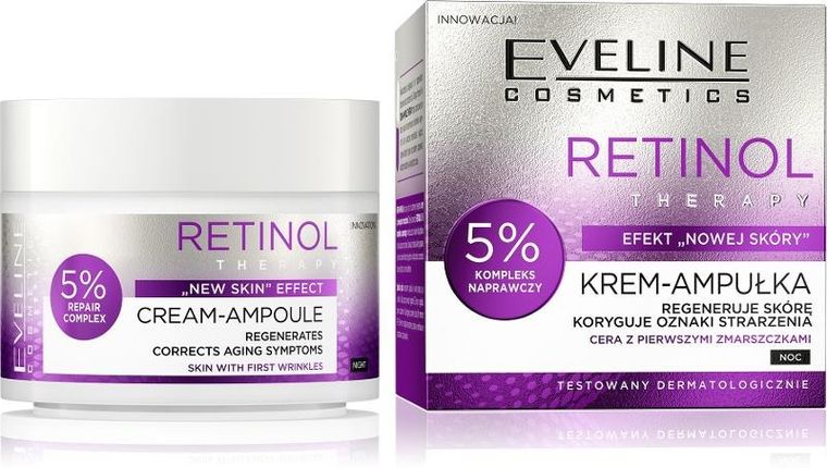 Eveline, Retinol Therapy, krem, ampułka, 50 ml