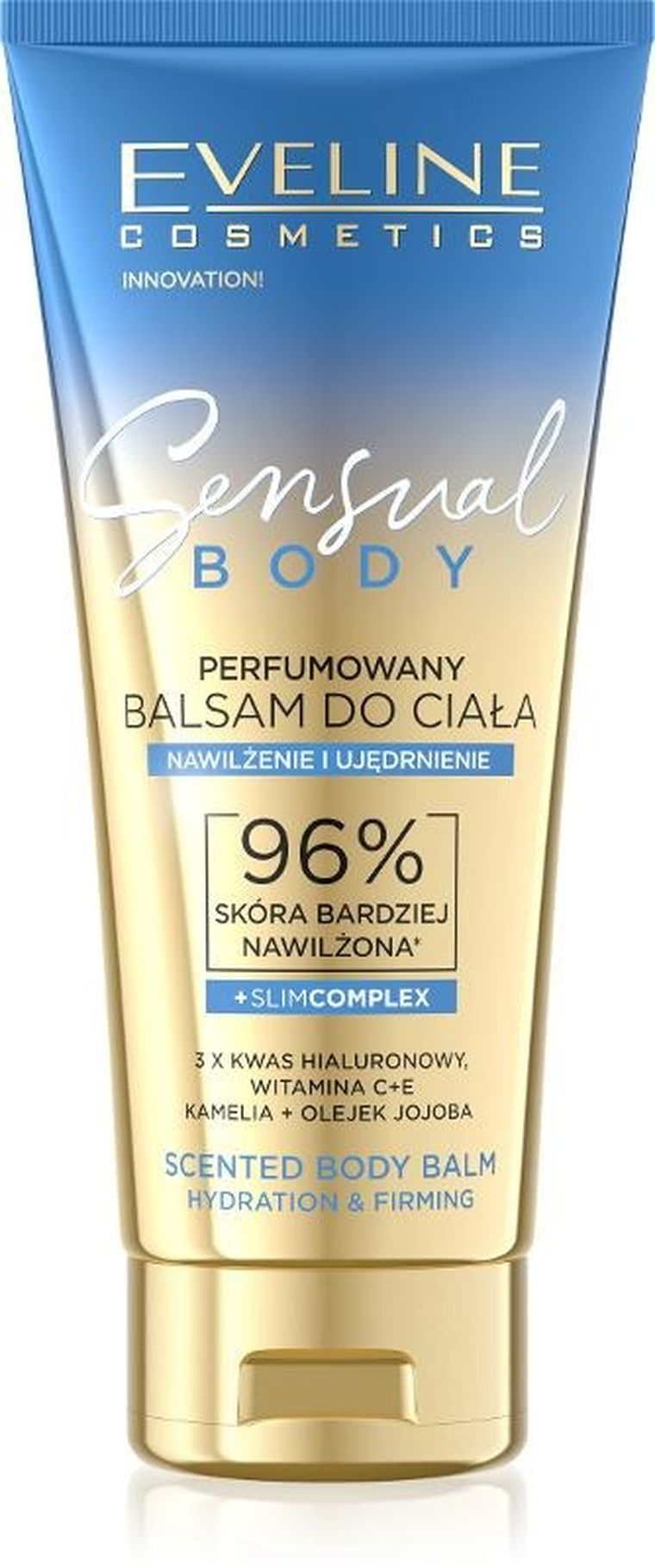 Eveline, Sensual Body, perfumowany balsam do ciała, nawilżenie i ujędrnienie, 200 ml