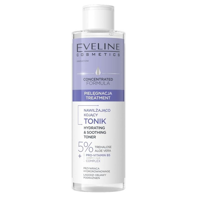 Eveline, Skoncentrowana Formuła, nawilżająco-kojący tonik, 200 ml