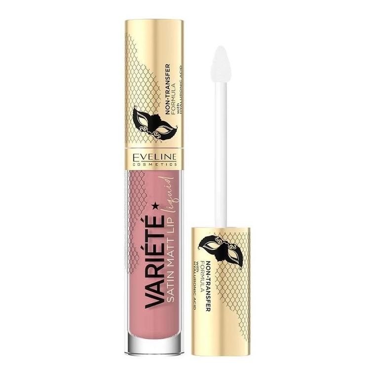 Eveline, Variete Satin Matt, pomadka w płynie, nr 02, 4,5 ml