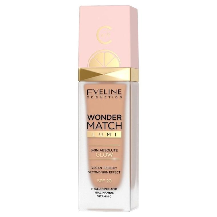 Eveline, Wonder Match Lumi, podkład rozświetlający, nr 25, 30 ml