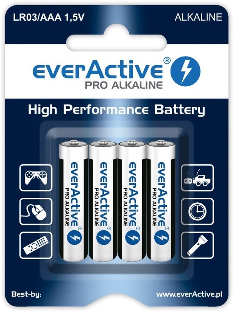 EverActive, bateria alkaliczna, LR034BLPA, 4 szt.
