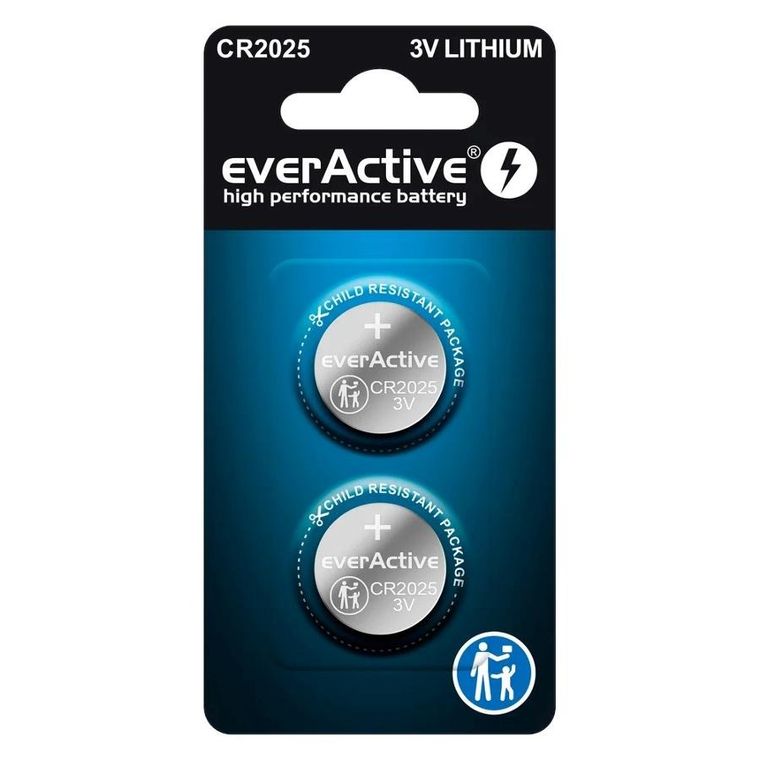 Everactive, baterie litowe, CR2025, 2 szt.