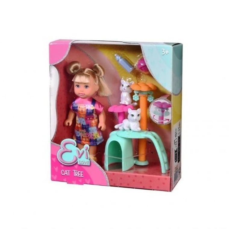 Evi Love, lalka z kotkami i drapakiem dla kotów