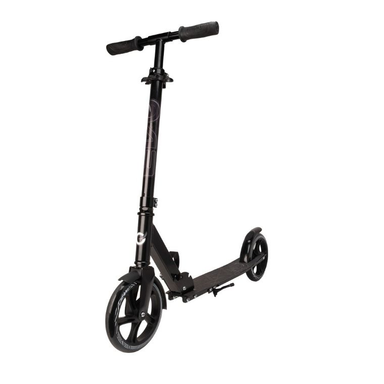 EVO, Flexi Max 200, hulajnoga miejska, czarna ze stopką i paskiem