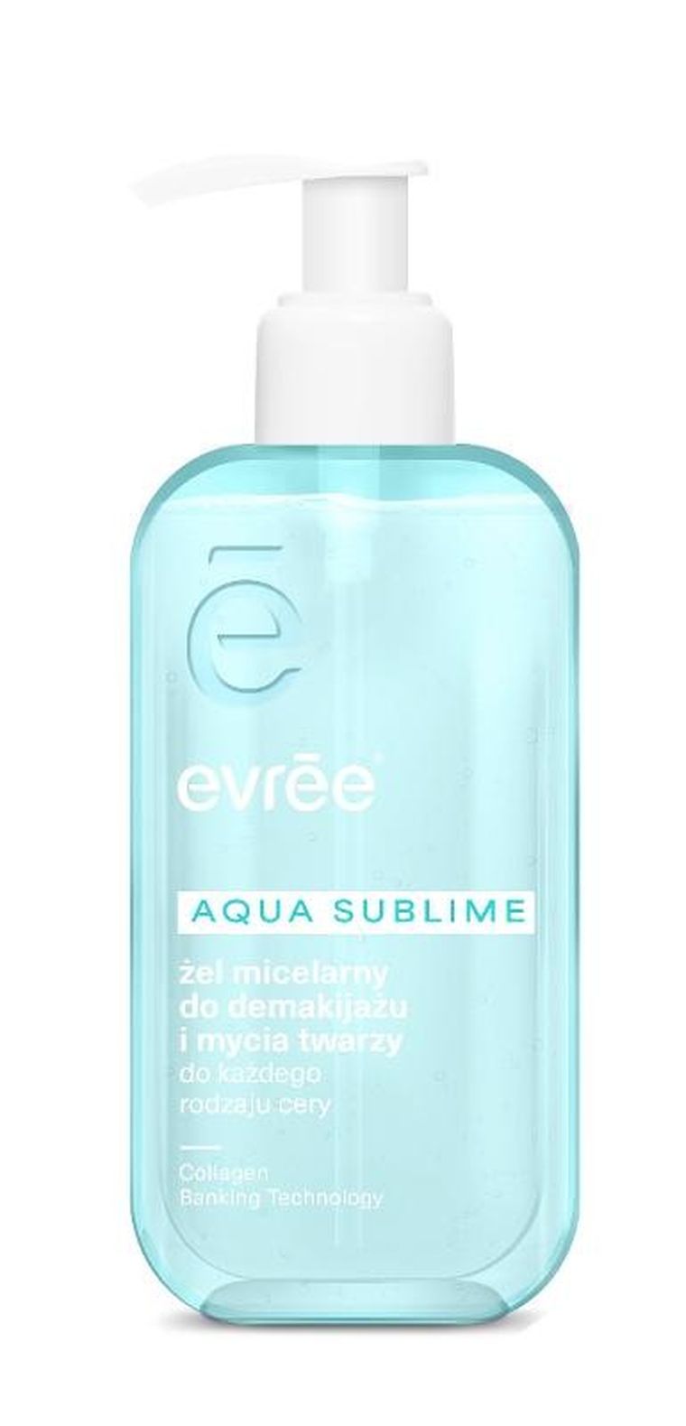 Evree, Aqua Sublime, żel micelarny do demakijażu i mycia twarzy, 200 ml