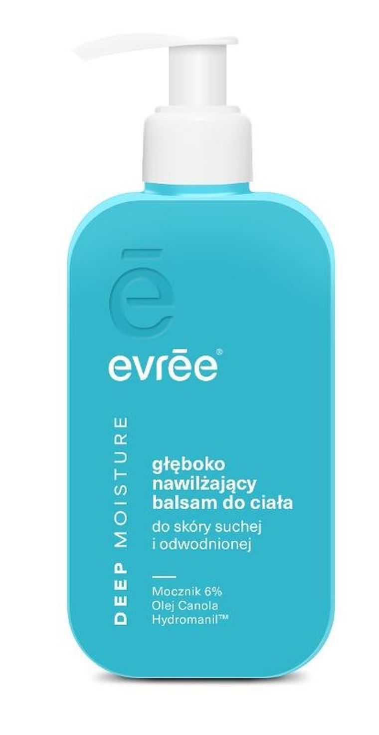 Evree, Deep Moisturize, głęboko nawilżający balsam do ciała do skóry suchej i odwodnionej, 300 ml
