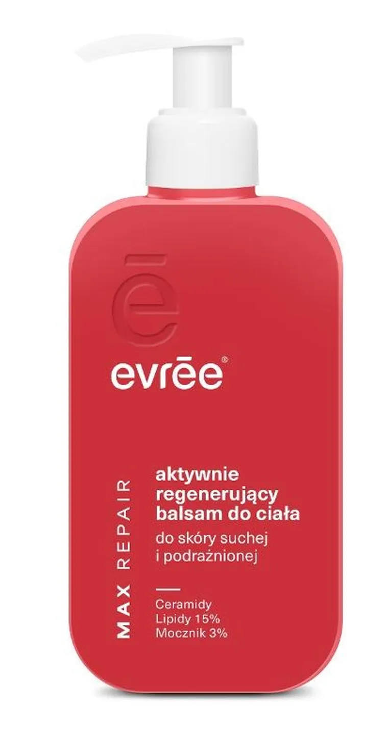 Evree, Max Repair, aktywnie regenerujący balsam do ciała do skóry suchej i podrażnionej, 300 ml