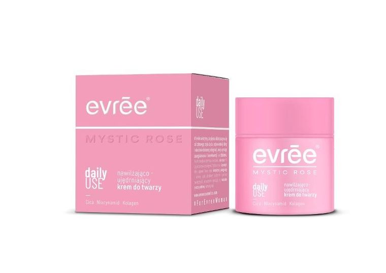 Evree, Mystic Rose Daily Use, nawilżająco-ujędrniający krem do twarzy, 50 ml