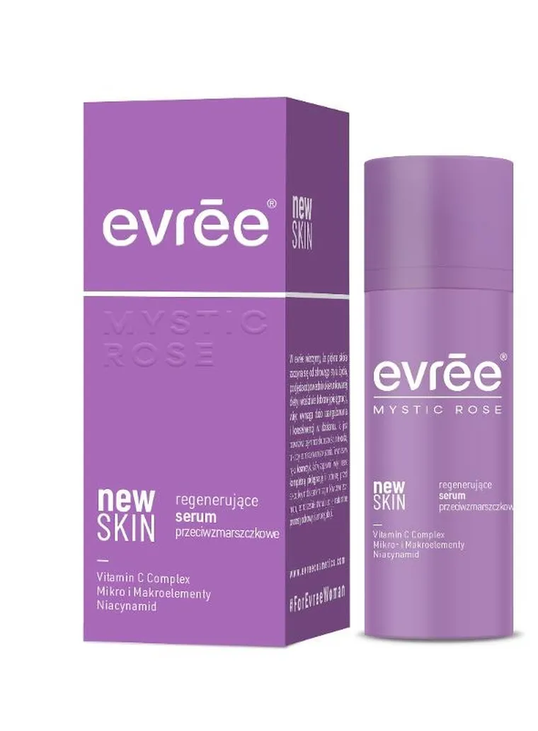 Evree, Mystic Rose New Skin, regenerujące serum przeciwzmarszczkowe, 30 ml