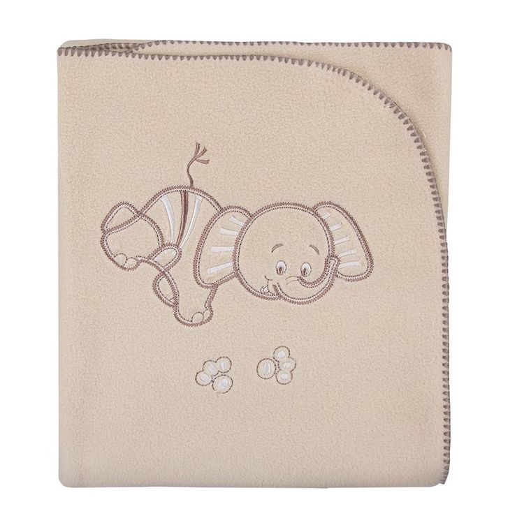 Ewa Klucze Eevi, koc polarowy, beż, 78-88 cm