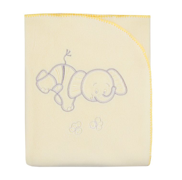 Ewa Klucze Eevi, koc polarowy, żółty, 78-88 cm