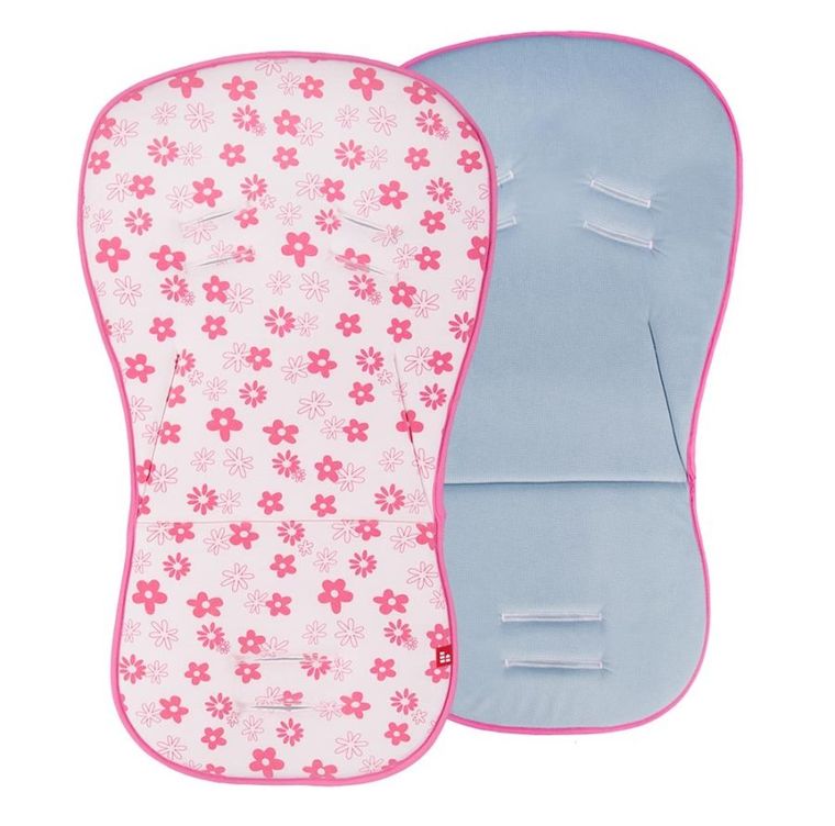 Ewa Klucze Eevi, Kwiaty, wkładka do wózka, różowa