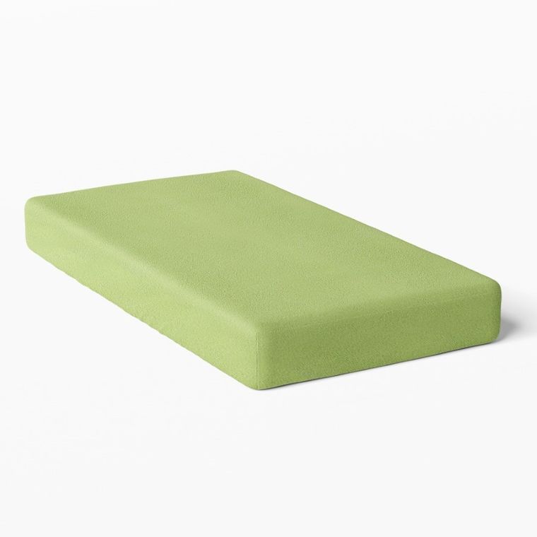 Ewa Klucze Eevi, prześcieradło frotte, zielone, 120-60 cm