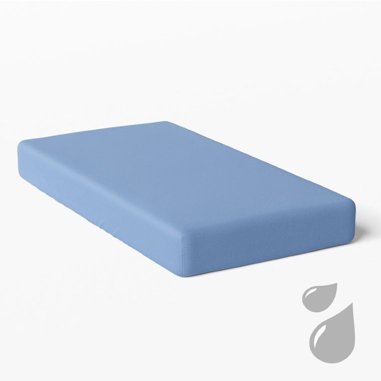 Ewa Klucze Eevi, prześcieradło nieprzemakalne, niebieskie, 120-60 cm