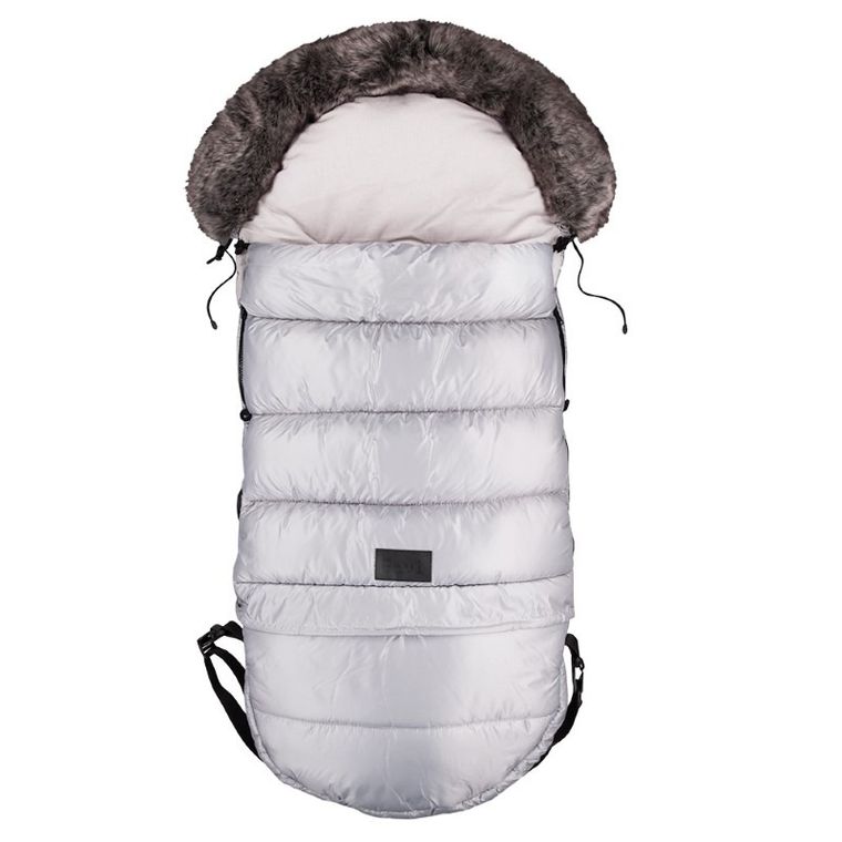 Ewa Klucze Eevi, śpiworek do wózka 3w1, jasnoszary