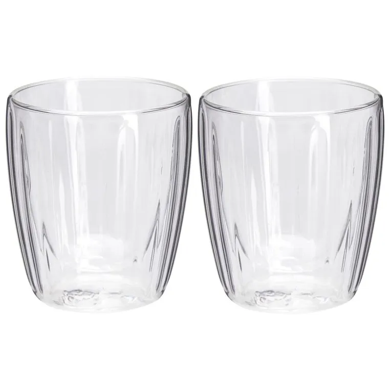 Excellent Electrics, szklanki termiczne, z podwójną ścianką, do kawy espresso, 120 ml, 2 szt.