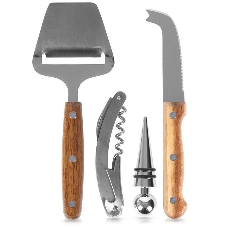 Excellent Houseware, akcesoria do wina i serów, 4 elementy