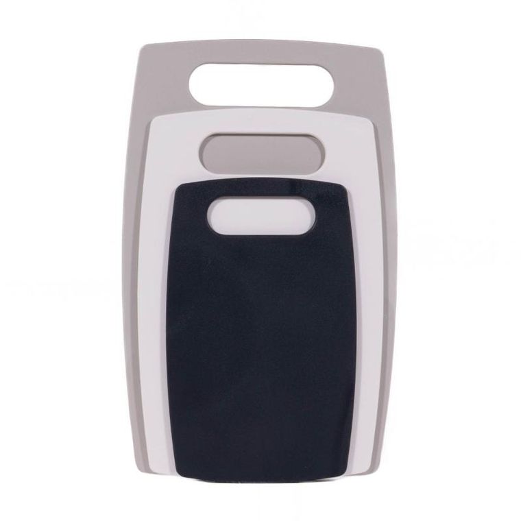 Excellent Houseware, deski do krojenia plastikowe, zestaw 3 kolorów