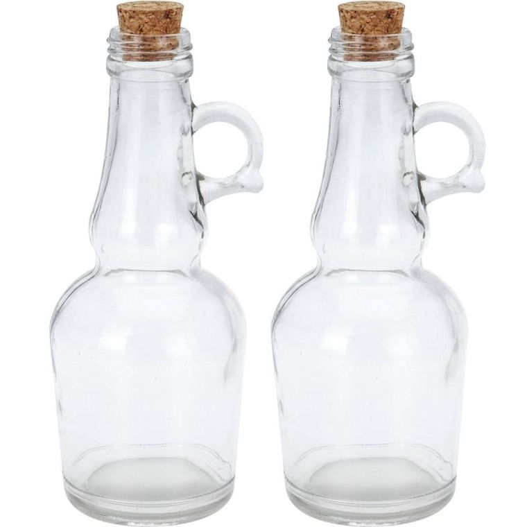 Excellent Houseware, dozownik na oliwę i ocet, zestaw 2 butelek, 250 ml