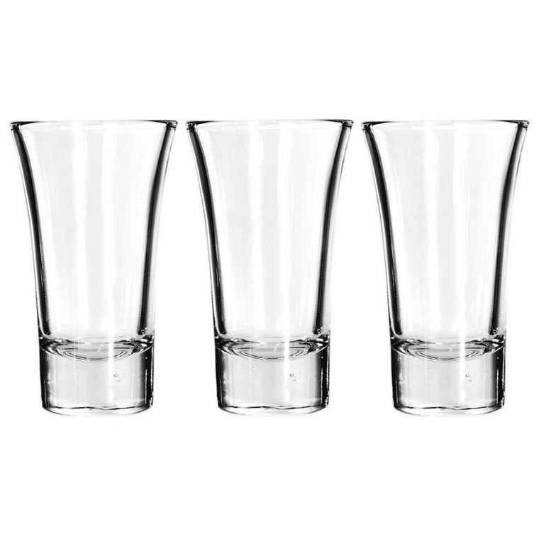 Excellent Houseware, kieliszki do wódki szklane, 60 ml, 3 szt.
